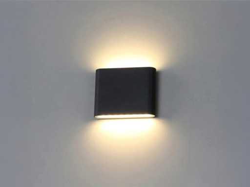 Lampe murale LED 6W Lumière Duo étanche 11,5cm (10x)