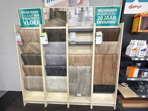 Präsentationswandteppich und Vinyl 7,84 Meter