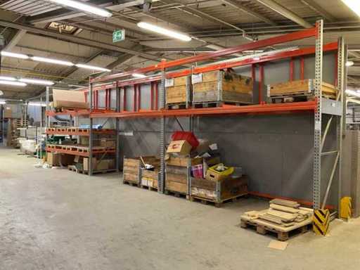 Heavy-duty shelf, with contents