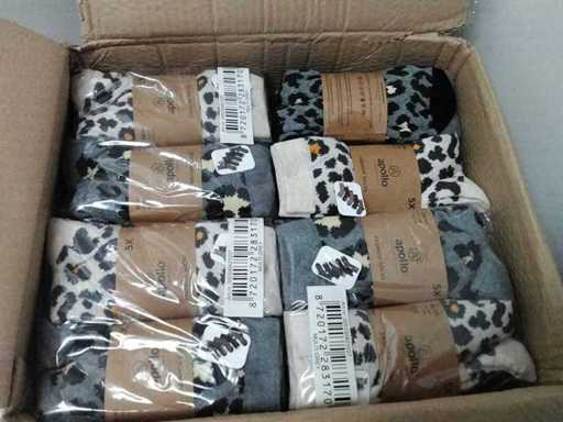 Pereche de șosete de damă cu imprimeu (120x)