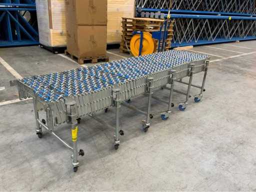 Nastro trasportatore a rulli armonica circa 9800x700mm