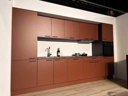 Häcker Concept130 SCALA cuisine mate en amarante