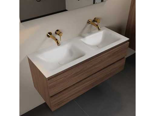 Dulap de baie Oak Mocha dublu 120cm