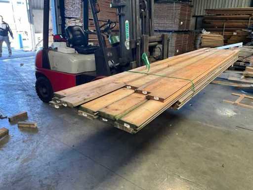 Profil de cabană din lemn de sequoia - 300-400x13,9x2,8 cm (30x)