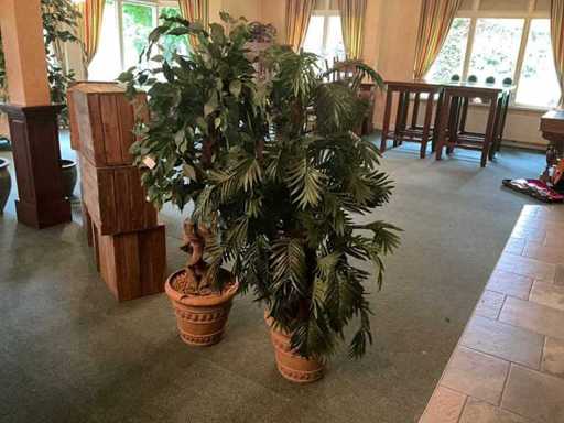 Kunstplanten in pot (2x)