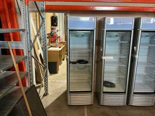 Frigider cu ușă de sticlă Scandomestic CT421