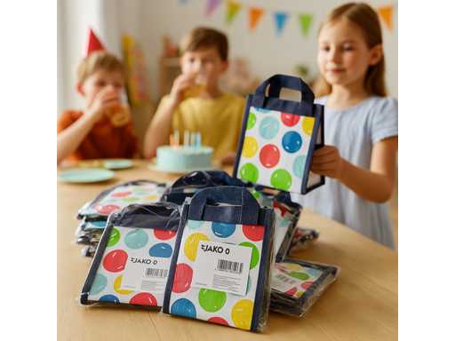 *BUNURI NOI* JAKO-O Pungi de transport 15x15cm, pungi de petrecere (600 piese)