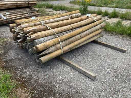 Round posts 1800xØ100-80mm (60x)