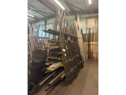   Bar shelf with contents