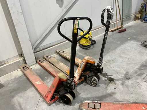 Camion à palette hydraulique manuelle (2x)