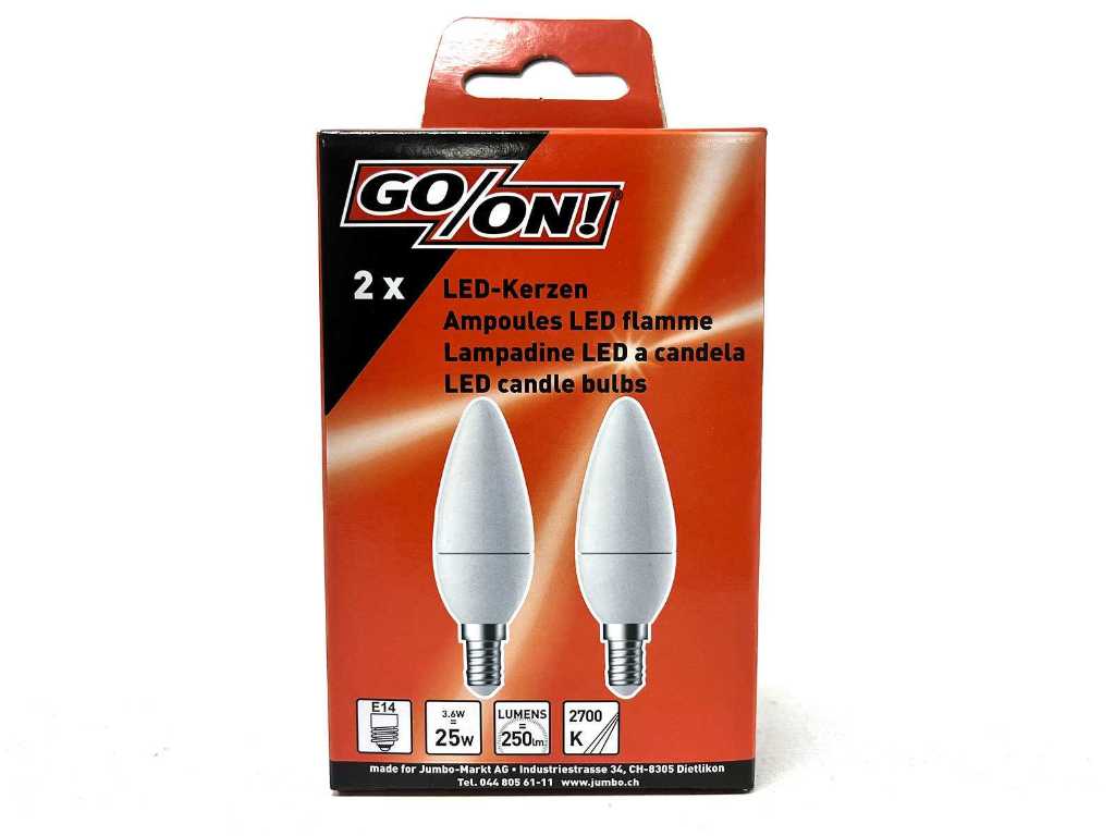 Go on! - LED Lichtbron E14 wit 2-pack (300x)