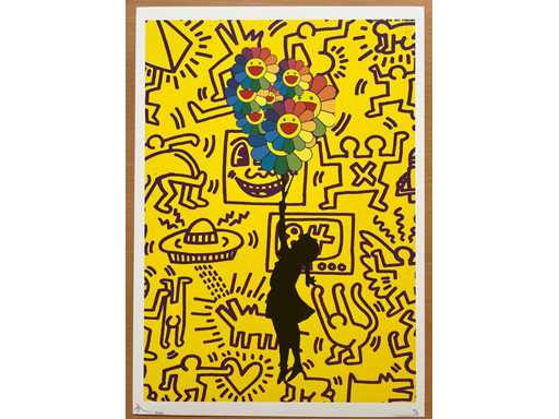 DEATH NYC: Banksy Girl with Balloon & Keith Haring