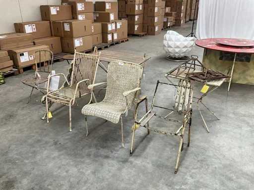 Zabytkowe meble ogrodowe (7x)