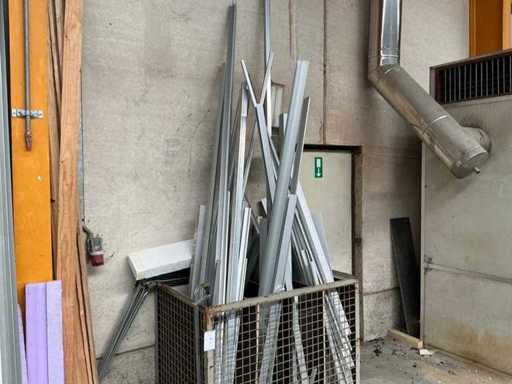 Lot de restes de profil en aluminium