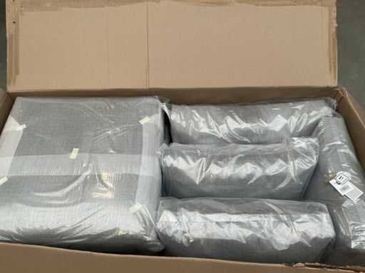 Suns Stockholm Garden Cushion Set 7 Teile heller Anthrazit