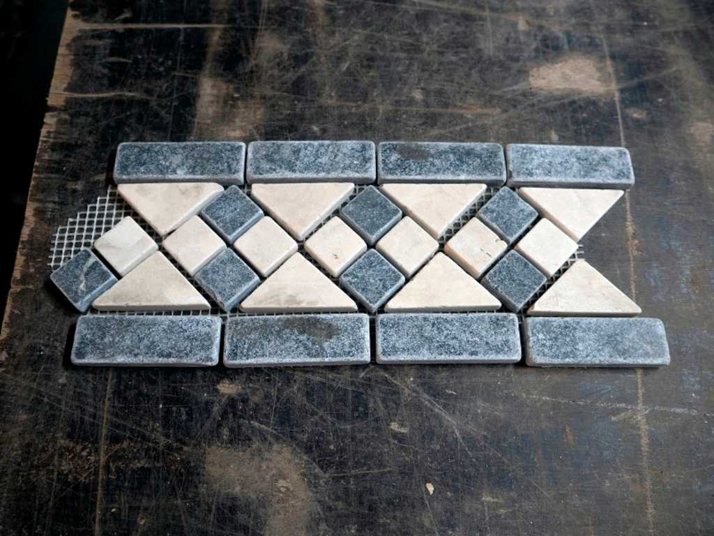 Tappetini per mosaico in pietra naturale 20pz