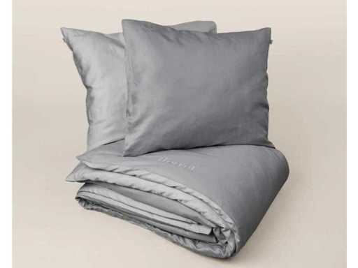 Florrèl Duvet Cover set plain Sateen 60% org. Cotton 40% 200x220+(1) 60x70 (8x)