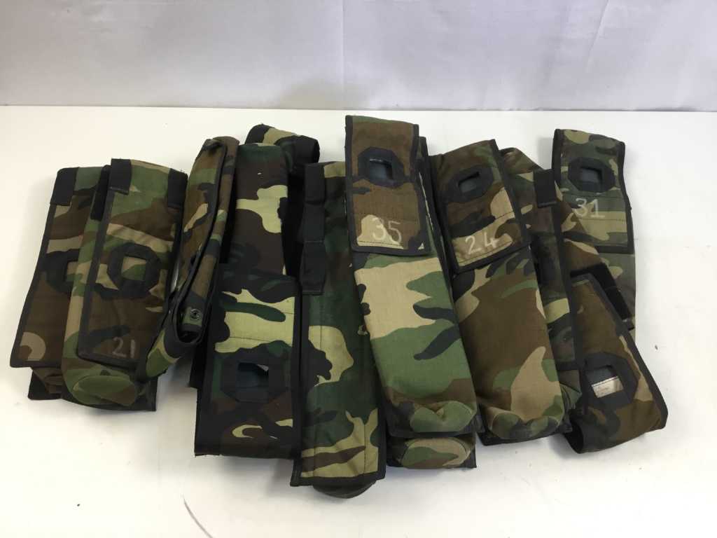 French army Parachute pouches Woodland camo Army bags (12x)