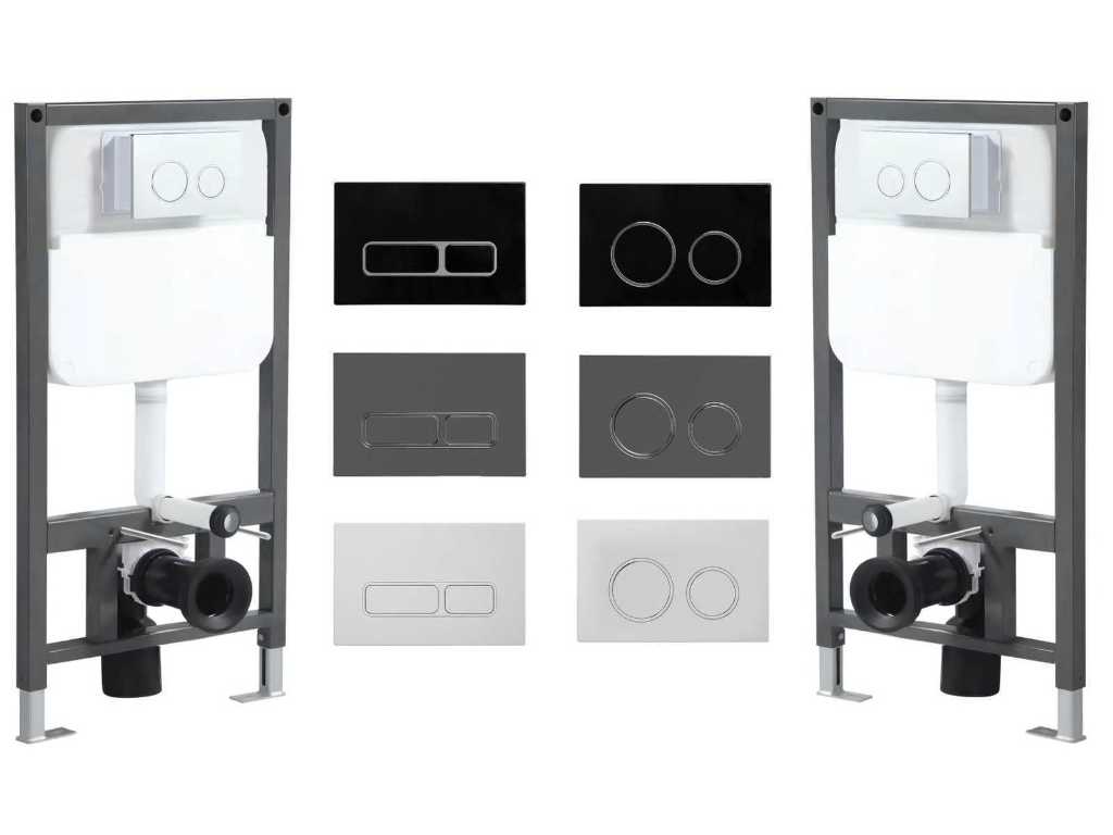 Dual flush concealed cisterns with pressure controls