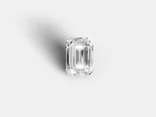 Diamant-smaragdvorm 1,0 cts DE VS