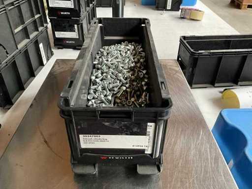 Würth 11.05kg Screw cylinder head M6x16 in stackable container