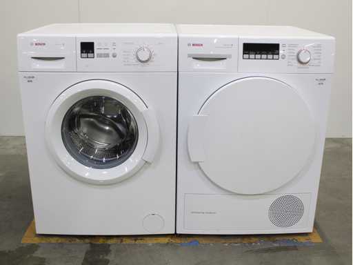 Bosch Serie|2 Waschmaschine & Bosch Serie|4 Selbstreinigender Kondenstrockner