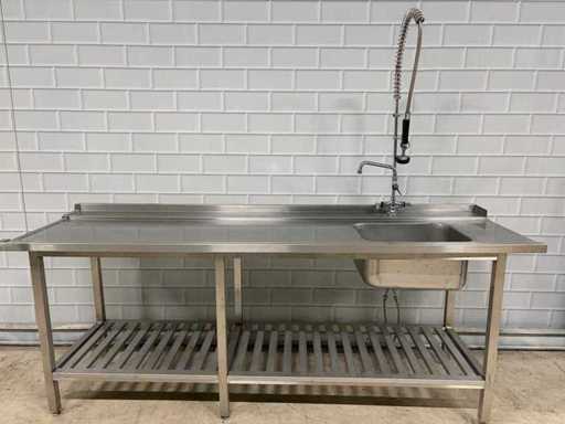 RVS - Aanvoertafel - voor vaatwasser