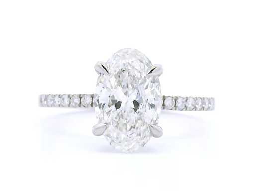 Ring aus Platin mit 2,28 crt. Diamant