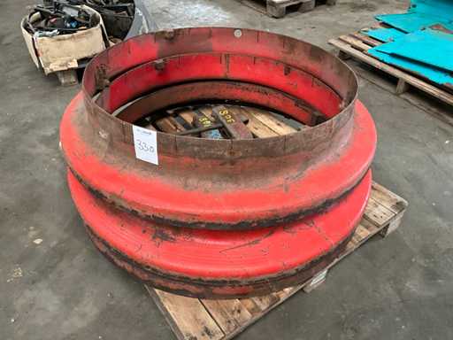 38/42" Double wheel reducer (3x)