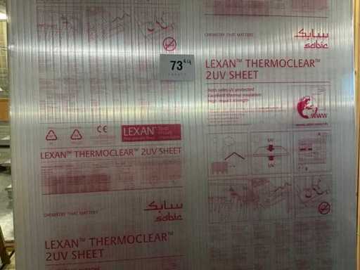 Lexan polycarbonate sheets (4x) (12,6 m²)