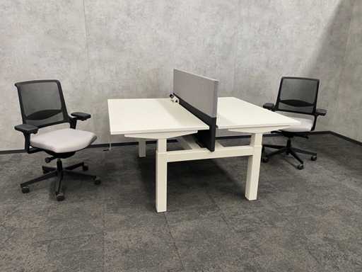 Loc de lucru complet cu ghirlanda a?ezat-a?ezat duo 140x80