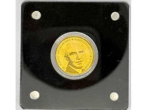Gold 999 (1/1000 oz) – "Chancellor and President of the Republic of Austria – Franz Jonas" – Austria – 16 mm