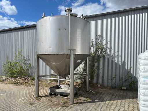 Stainless steel Standing double-walled tank approx. 9000Ltr.