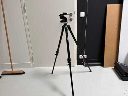 Manfrotto 055XDB statief met 3-weg kop en snelkoppelingsplaat