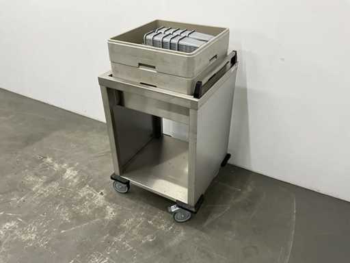 Mobile Containing - ORT-MS/B - RVS Mobiele korvenstapelaar