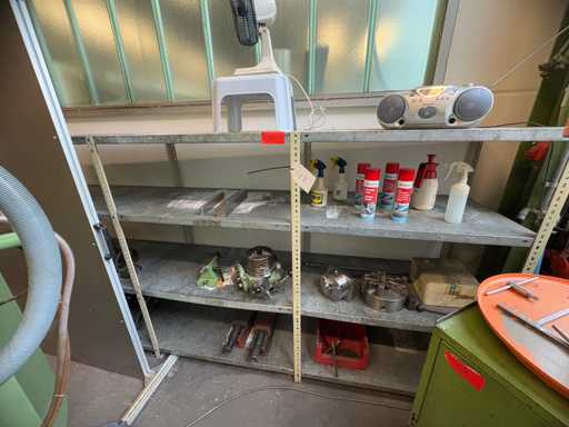   Workshop shelf with contents