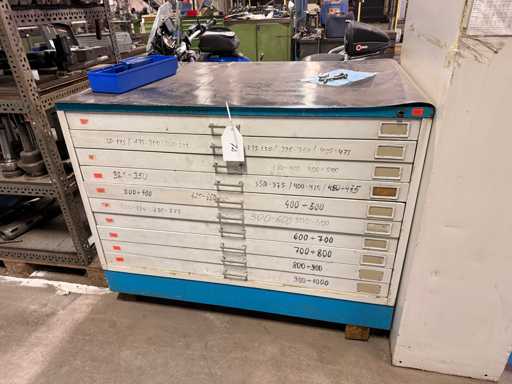   Werkstattschrank mit Inhalt