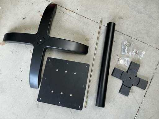 Pied de table de patio A-SRD noir (7x)