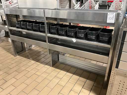 Aluca bedrijfswageninrichting (2x)