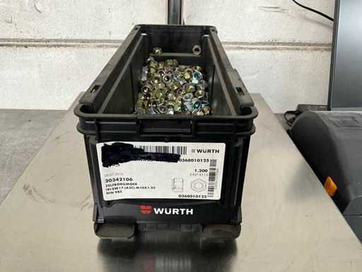 Würth 6.18 kg Zelfborgmoer M10x1,25 in stapelbare bak