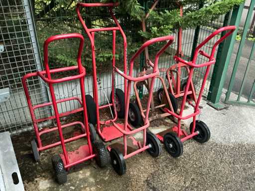 Cărucioare pentru butelii de gaz și butoaie (7x)