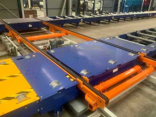 Automated unwinding conveyor/conveyor machine