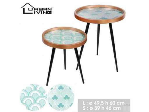 ART UP - SET VAN 2 RONDE TAFELS