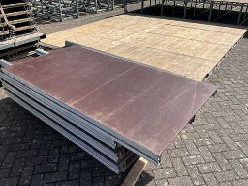 Highlight-Pagode Beton-Sperrholz-Kassettenboden (410x410 cm)