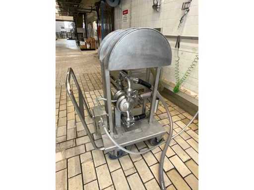 Pompa portatile in acciaio inox a doppio diaframma alternativo