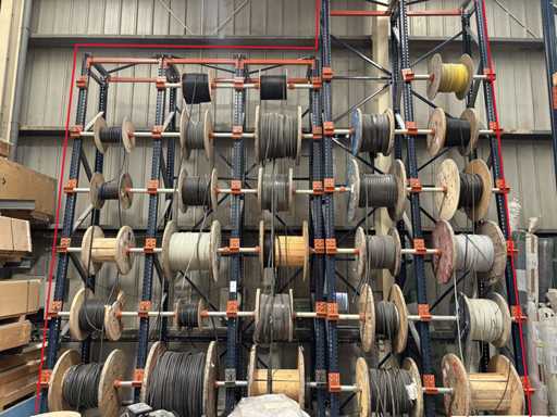   Assorted industrial lot with shelving