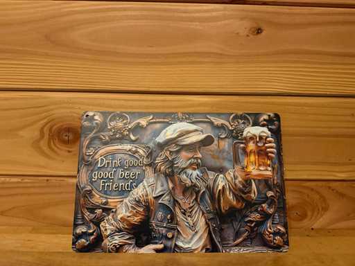 Metalen reclamebord 30x20cm