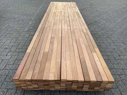 Guyana-Teakholz-Unteiler Hobelgelenk 3950x60x40mm (60x)