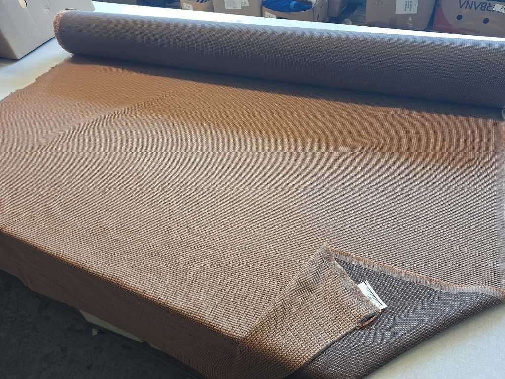 17.5m upholstery fabric beige grey