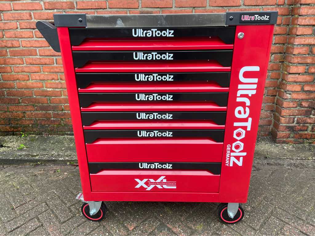 2024 UltraToolz 7/7 basic czerwony/czarny Wózek narzędziowy